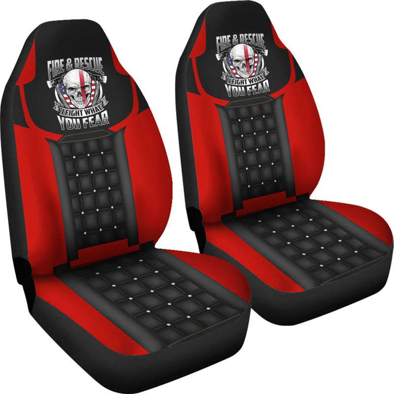 Best Us Fire Fighter Premium Custom Car Seat Covers Decor Protector Nearkii