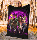 Demon Slayer Team Pink Moonlight Premium Blanket Nearkii