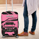 Pink Jeep Luggage Cover Suitcase Protector Nearkii