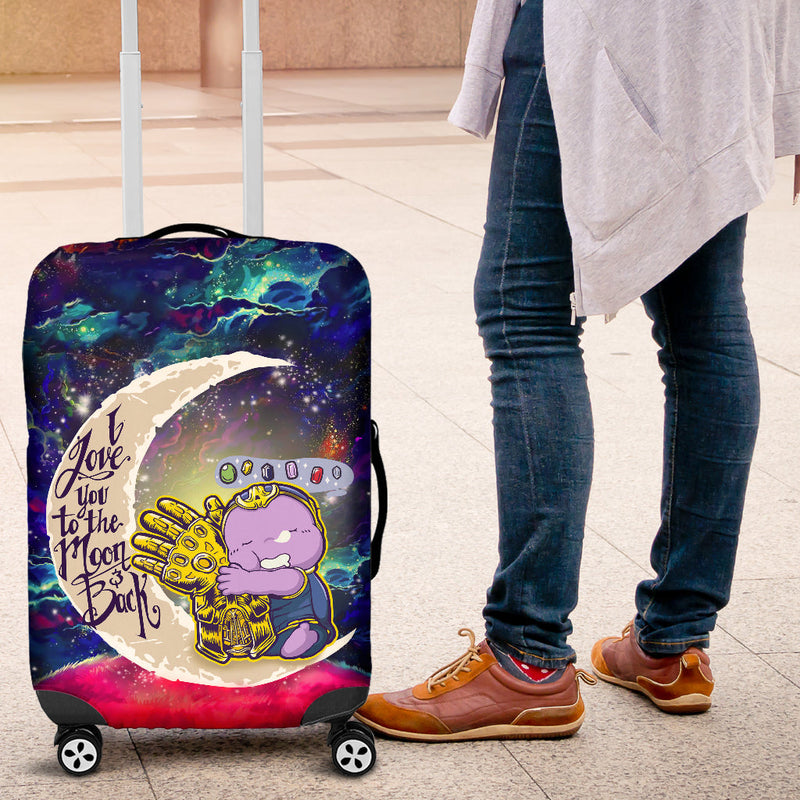 Cute Thanos Love You To The Moon Galaxy Luggage Cover Suitcase Protector Nearkii