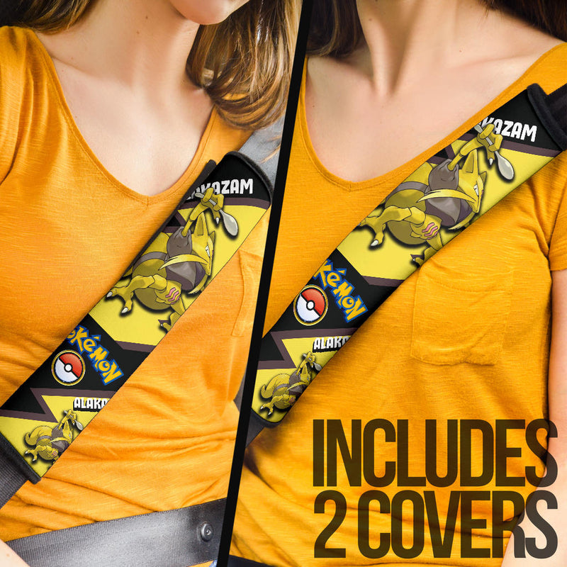 Alakazam car seat belt covers Anime Pokemon Custom Car Accessories Nearkii
