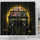 Demon Slayer Anime Funny Halloween Moonlight Shower Curtain Nearkii