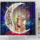 Kimetsu No Yaiba Love You To The Moon Galaxy Shower Curtain Nearkii