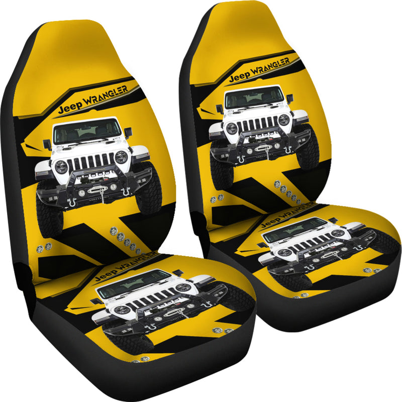Yellow Jeep Premium Custom Car Seat Covers Decor Protectors Nearkii