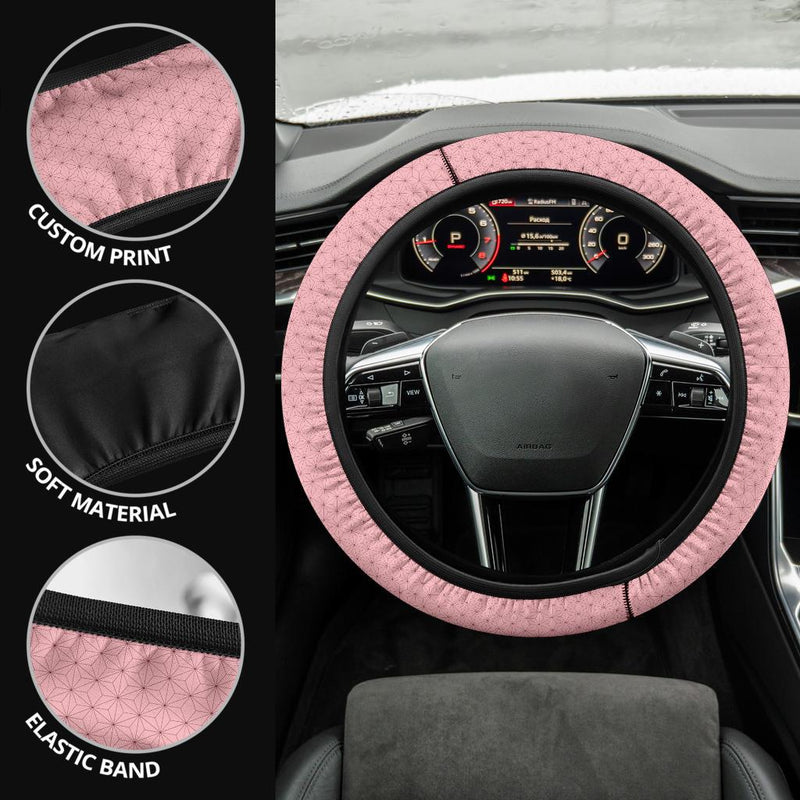 Kamado Nezuko Demon Slayer Anime Car Steering Wheel Cover 1 Nearkii