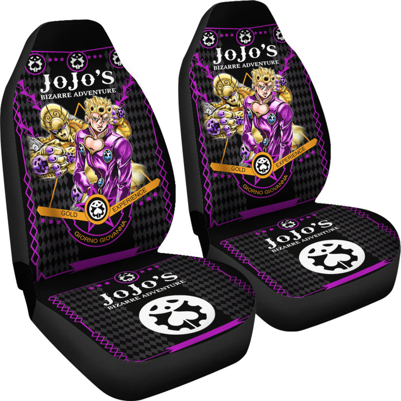 JoJo Bizarre Adventure Giorno Premium Custom Car Seat Covers Decor Protectors Nearkii