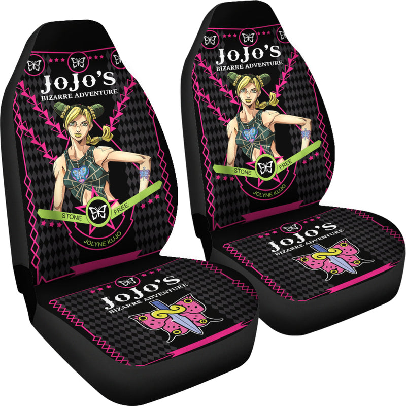 JoJo Bizarre Adventure Jolyne Premium Custom Car Seat Covers Decor Protectors Nearkii