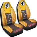 Demon Slayer Anime Zenitsu Premium Custom Car Seat Covers Decor Protectors Nearkii