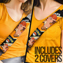Vulpix car seat belt covers Anime Pokemon Custom Car Accessories Nearkii