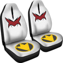 White Dino Thunder Power Rangers Premium Custom Car Seat Covers Decor Protectors Nearkii