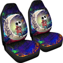 Jack Skellington Nightmare Before Christmas Love You To The Moon Galaxy Car Seat Covers