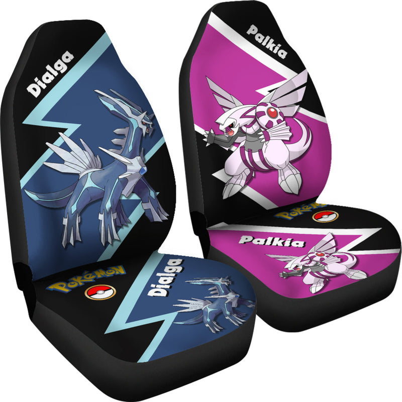 Dialga Palkia Pokemon Premium Custom Car Seat Covers Decor Protectors Nearkii
