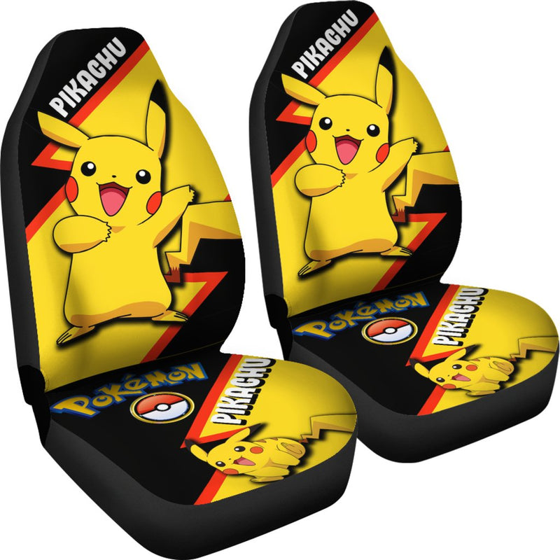 Pikachu Car Seat Covers Custom Anime Pokemon Car Accessories Nearkii