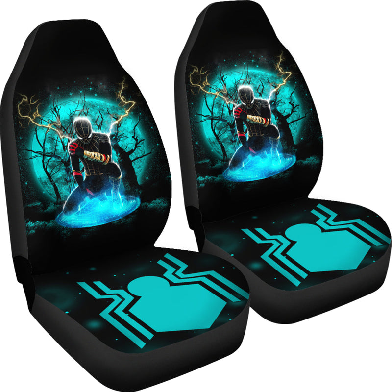 Spider Man Black Suit No Way Home Moonlight Premium Custom Car Seat Covers Decor Protectors Nearkii