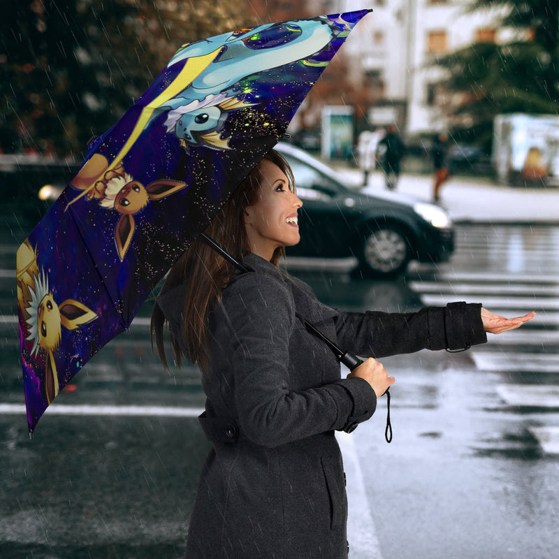 Eevee Evolution Pokemon Family Love You To The Moon Galaxy Umbrella Nearkii