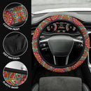 Mandala Flower Color Abstract Premium Car Steering Wheel Cover Nearkii