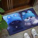 Cute Cat Digital Art Doormat Nearkii