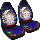 Pokemon Couple Mew Mewtwo Love You To The Moon Galaxy Car Seat Covers