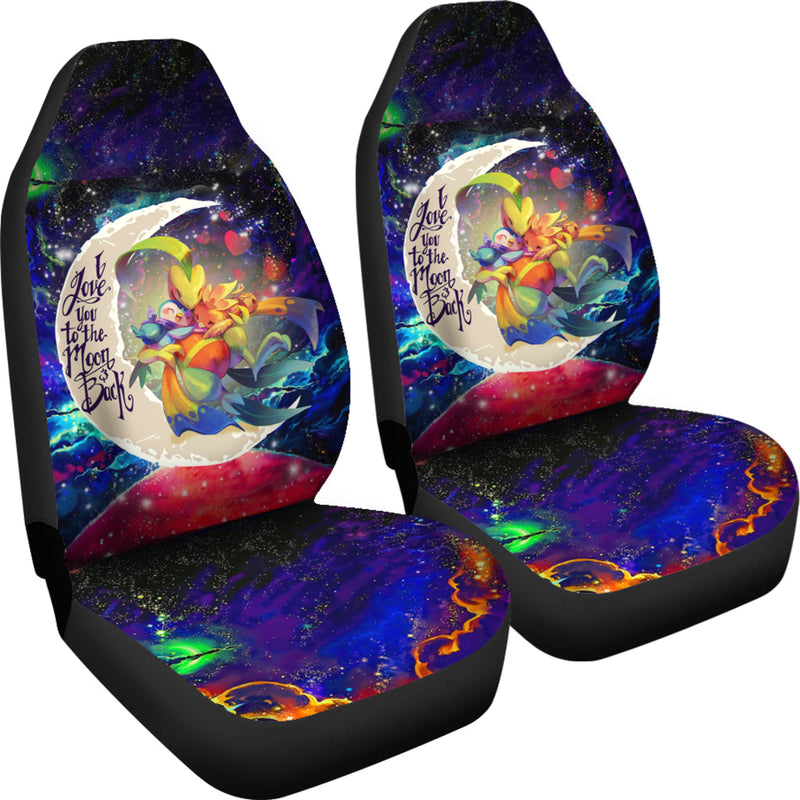 Torchic Grovyle Piplup Pokemon Love You To The Moon Galaxy Premium Custom Car Seat Covers Decor Protectors Nearkii