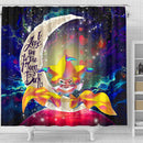 Jirachi Pokemon Love You To The Moon Galaxy Shower Curtain Nearkii