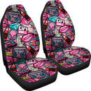 Best Pattern With Lips, Joystick, Headphones, Music Premium Custom Car Seat Covers Decor Protector Nearkii