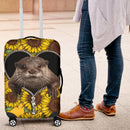 Beaver Sunflower Zipper Luggage Cover Suitcase Protector Nearkii