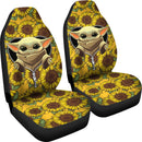 Baby Yoda Zipper Sunflower Premium Custom Car Seat Covers Decor Protectors Nearkii