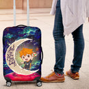 Hinata haikyuu Love You To The Moon Galaxy Luggage Cover Suitcase Protector Nearkii