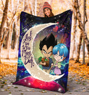 Vegeta And Bulma Dragon Ball Love You To The Moon Galaxy Blanket Nearkii