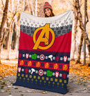 The Avenger Ugly Christmas Custom Blanket Home Decor Nearkii
