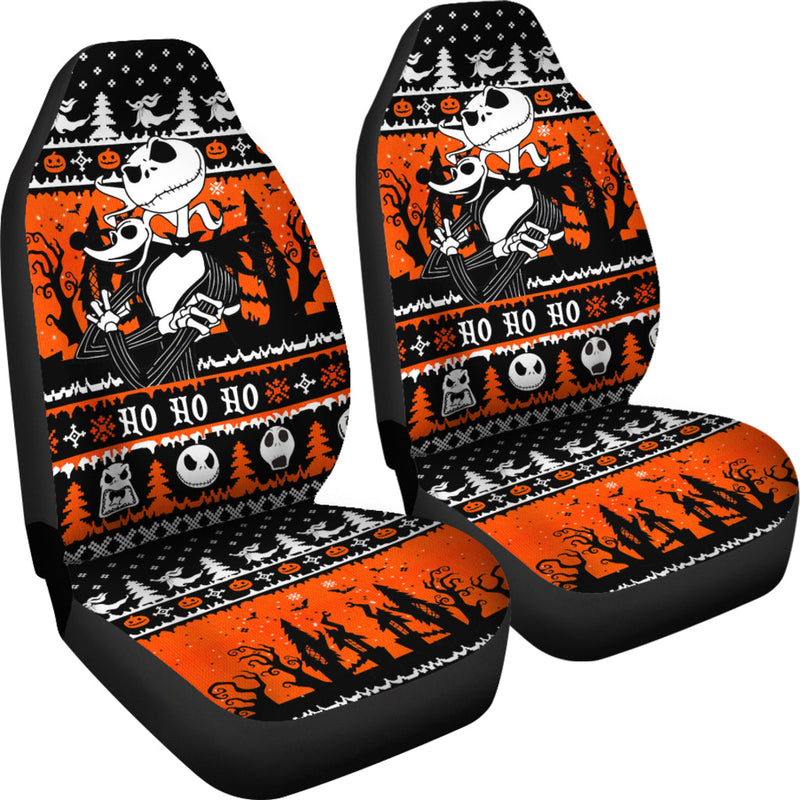 Nightmare Before Christmas Orange Premium Custom Car Seat Covers Decor Protectors Nearkii