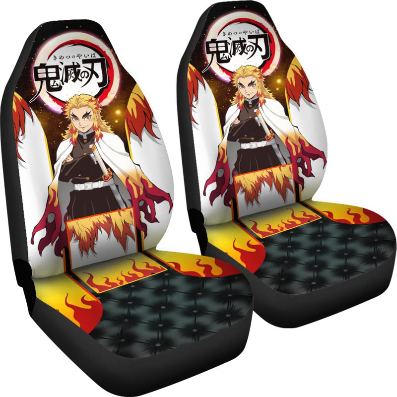 Rengoku Demon Slayer Season 2 Custom Car Premium Custom Car Seat Covers Decor Protectors Car Accessories Anime Gift Nearkii
