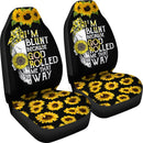 Best Skull Sunflower Premium Custom Car Seat Covers Decor Protector Nearkii