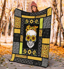 Skull Sunflower Premium Blanket Nearkii