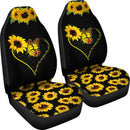 Best Butterfly You Are My Sunshine Sunflower Seat Covers Car Decor Car Protector Nearkii