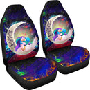 Beauty Unicorn Love You To The Moon Galaxy Premium Custom Car Seat Covers Decor Protectors Nearkii