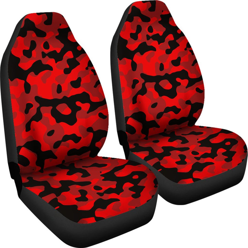 Red And Black Camouflage Luxury Premium Premium Custom Car Premium Custom Car Seat Covers Decor Protectors Decor Protector Nearkii