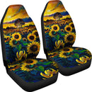 Best Painting Sunflower Art Premium Custom Car Seat Covers Decor Protector Nearkii