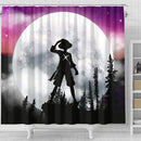 One Piece Moon Night Shower Curtain Nearkii
