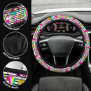 Unicorn Rainbow Cute Kawaii Premium Car Steering Wheel Cover Nearkii