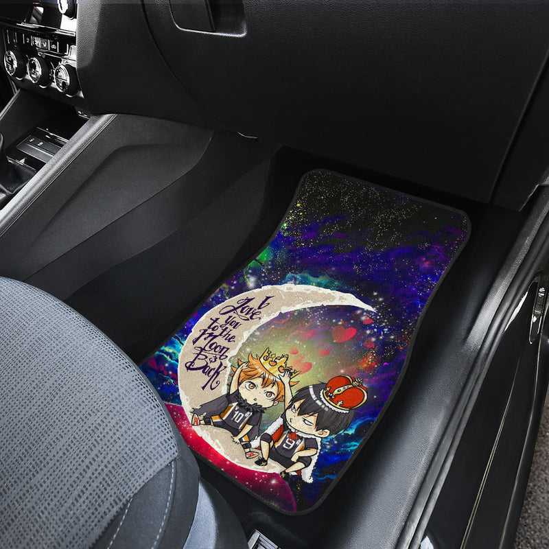 Hinata And Tobio Haikyuu Love You To The Moon Galaxy Car Mats Nearkii