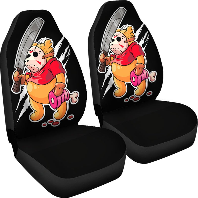 Pooh Jason Voorhees Horror Movie Premium Custom Car Seat Covers Decor Protectors Nearkii
