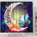 Pokemon Couple Latios Latias Love You To The Moon Galaxy Shower Curtain Nearkii