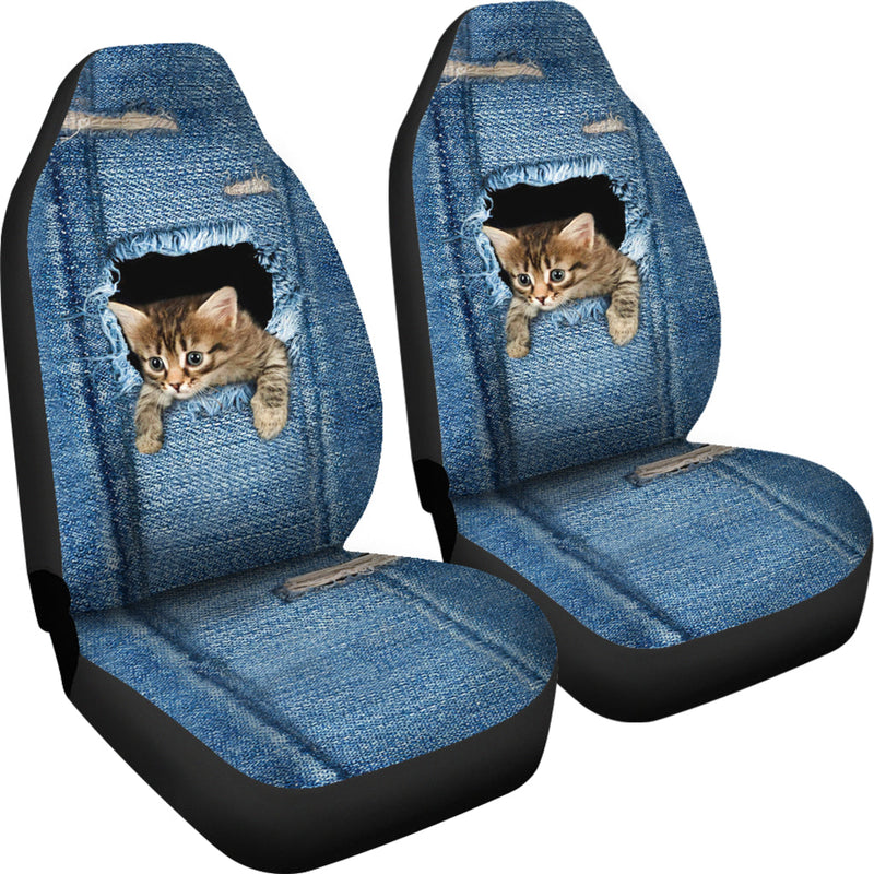 Funny Animal Cat Design Car Seat Covers Nearkii