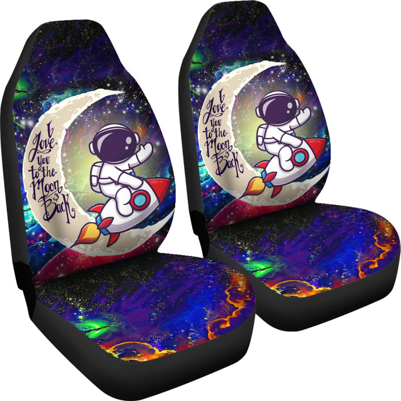 Astronaut Chibi Love You To The Moon Galaxy Car Seat Covers Nearkii