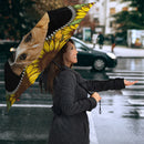 Lovely Beagle Sunflower Zipper Umbrella Nearkii