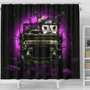 Kuromi Anime Funny Halloween Moonlight Shower Curtain Nearkii
