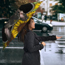 Black French Bulldog Sunflower Zipper Umbrella Nearkii