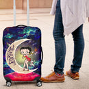 Betty Boop Love You To The Moon Galaxy Luggage Cover Suitcase Protector Nearkii