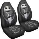 Jack Skellington Nightmare Before Christmas Horror Get In Sit Down Shut Up And Hold On Car Zipper Car Seat Covers Nearkii